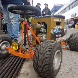 Un cajón de cerveza motorizado