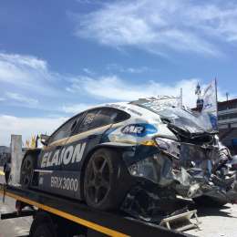 Fuerte accidente de Girolami con el auto de Canapino