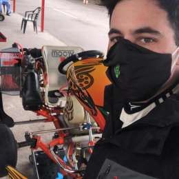 Juanchi Gárriz volvió al ruedo arriba de su karting