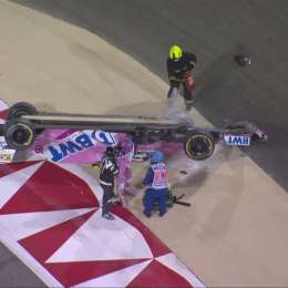 Vuelco de Stroll en Bahréin