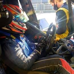 Thomas Pozner giró sobre uno de los Peugeot del Fineschi Racing