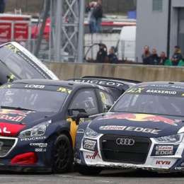 Loeb ganó en Bélgica la tercera del Rallycross mundial