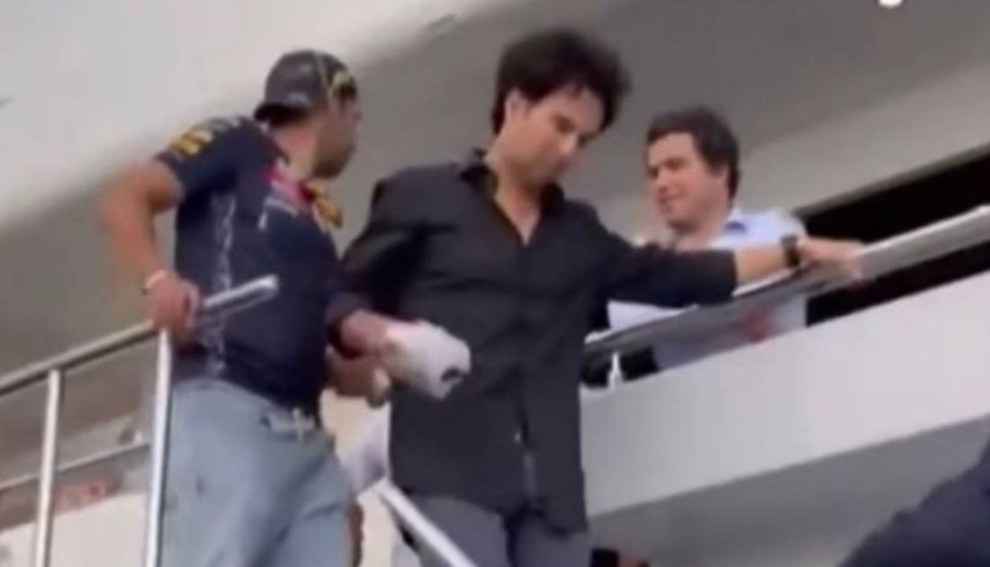 ¿Checo Pérez festejó ebrio?