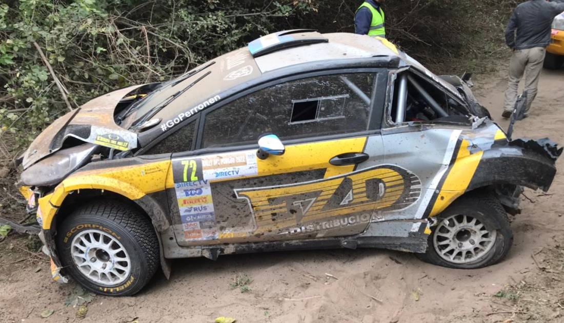 El accidente que paró al Rally del Poncho