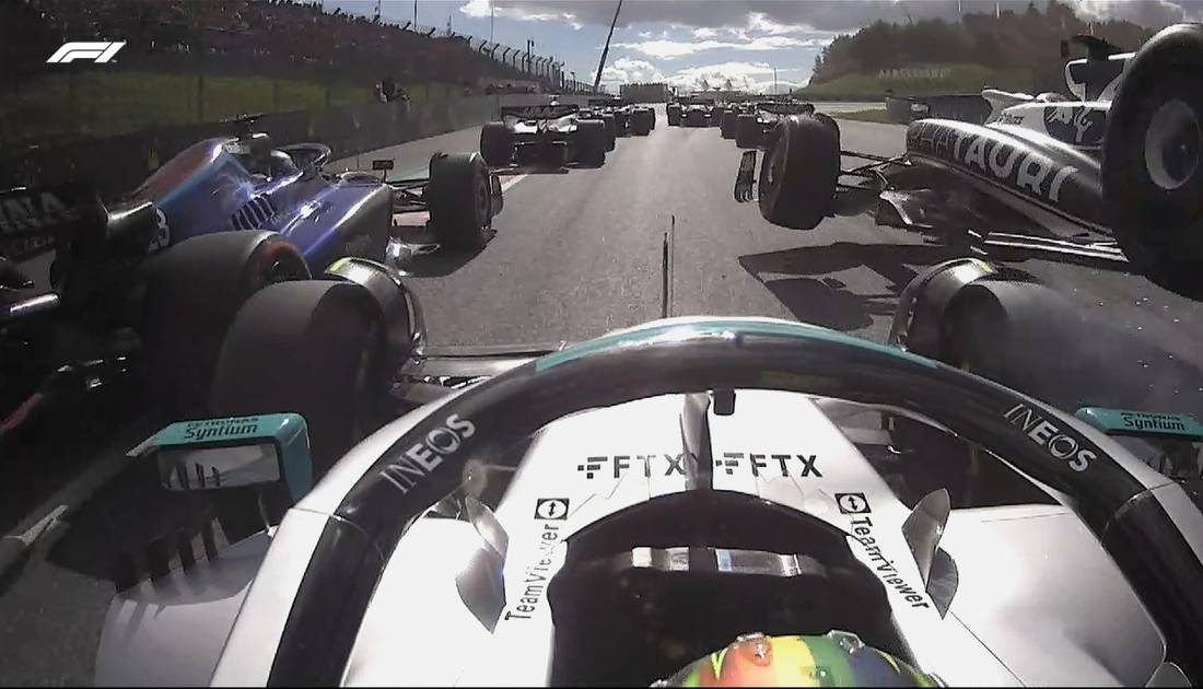 VIDEO: Sprint de F1, el toque de Hamilton y el "vuelo" de Gasly