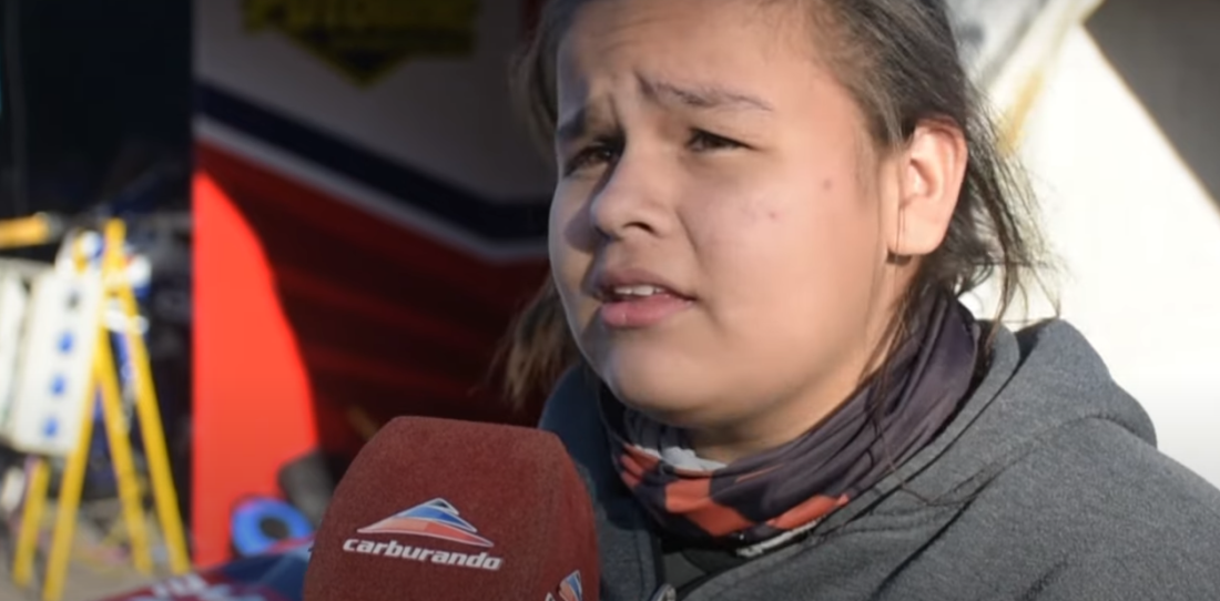 Con 11 años, Ariana Correa debutó en el Superbike Argentino