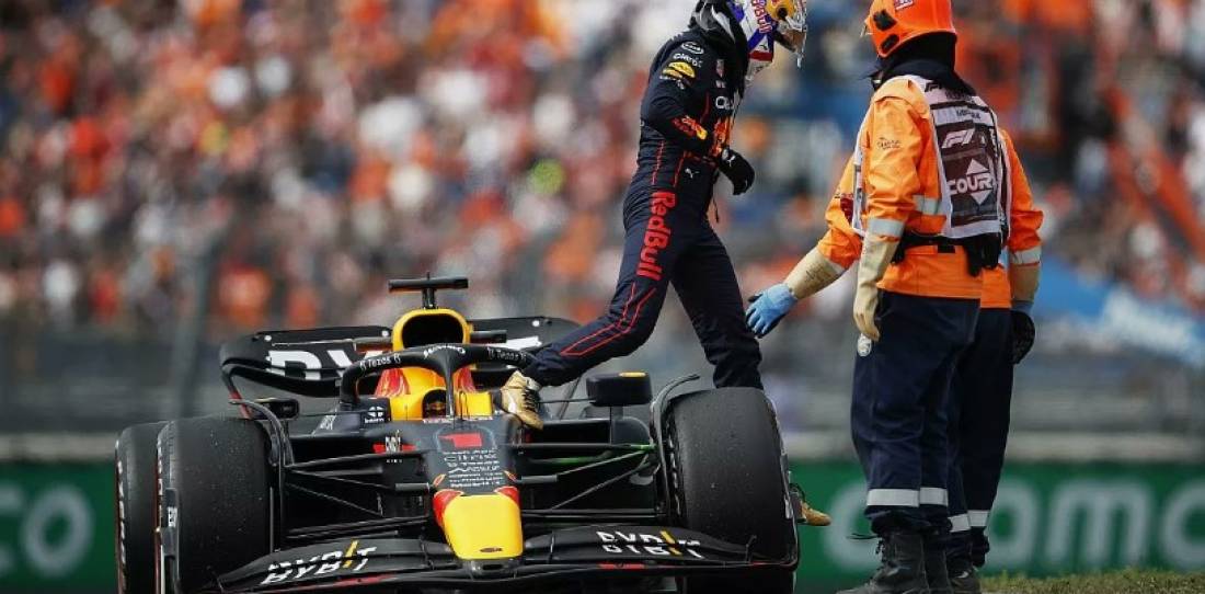 VIDEO: qué le pasó a Max Verstappen en la FP1 de F1 en Zandvoort