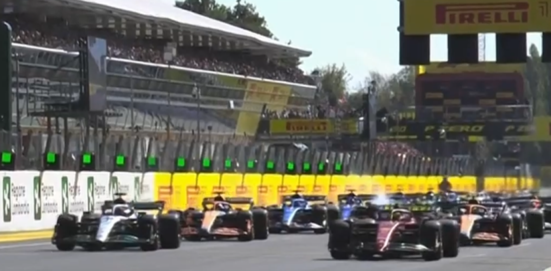 VIDEO: la largada del Gran Premio de Italia de F1