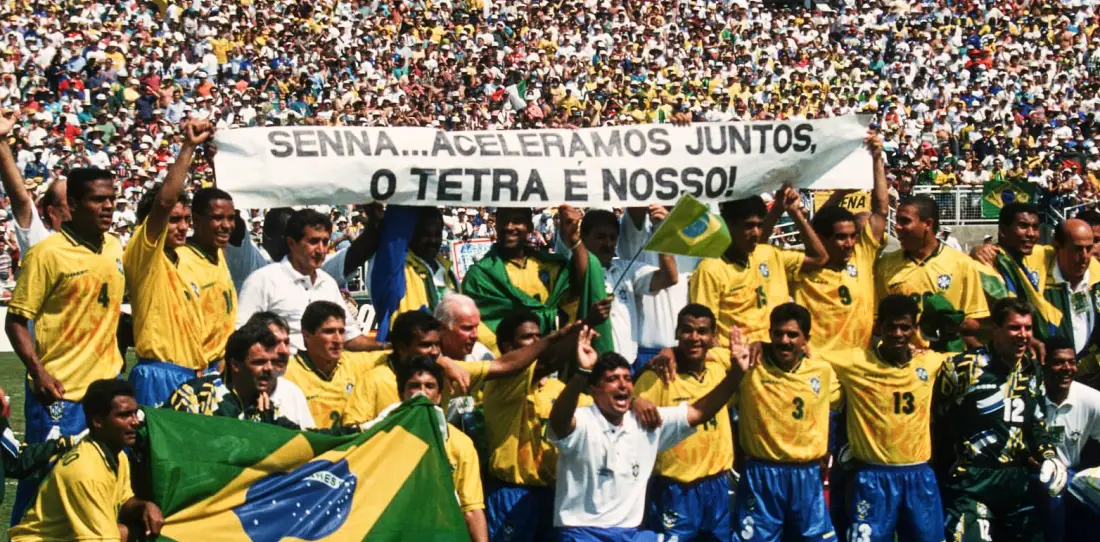 VIDEO:  Ayrton Senna, una inspiración de la F1 para el Brasil campeón del mundo de fútbol de 1994