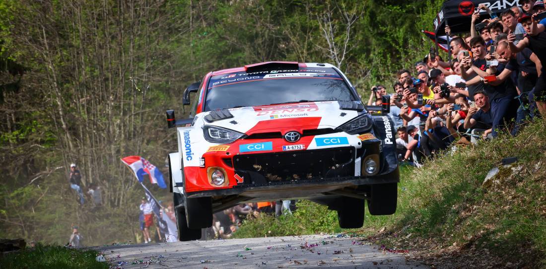 WRC: Elfyn Evans cerró el sábado al frente en Croacia