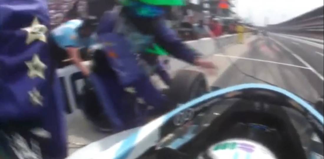 Indy500: rápida detención de Agustín Canapino en la primera parte de la carrera