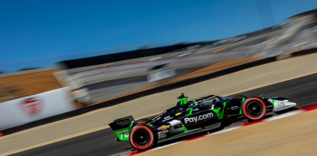IndyCar: Canapino explicó paso a paso su carrera en Laguna Seca