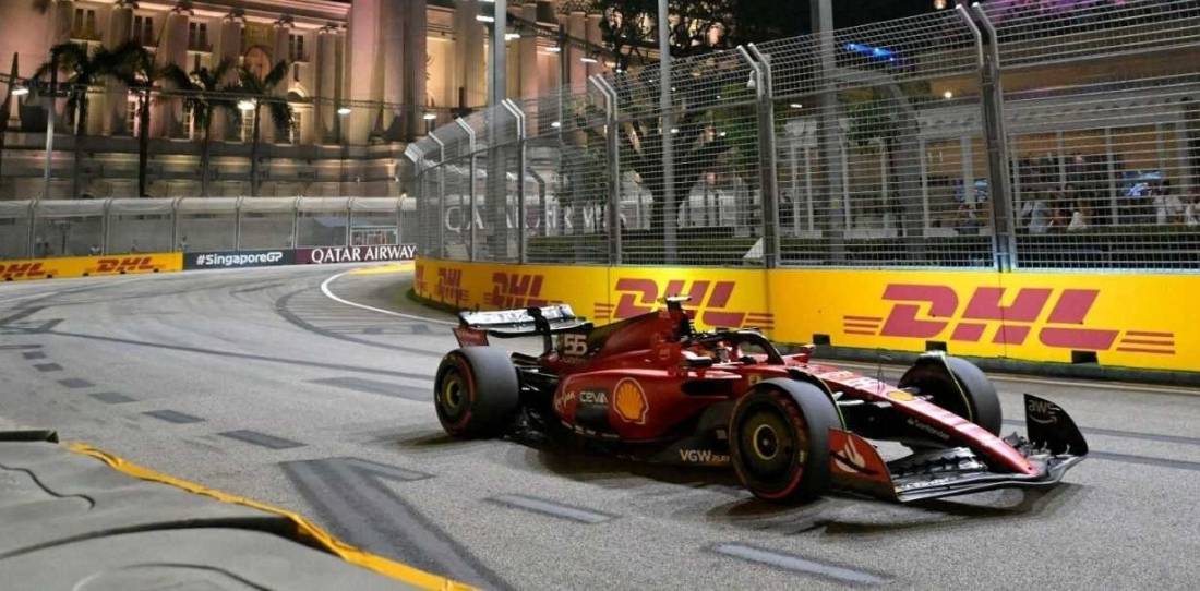 F1: Sainz dominó de punta a punta la final del GP de Singapur