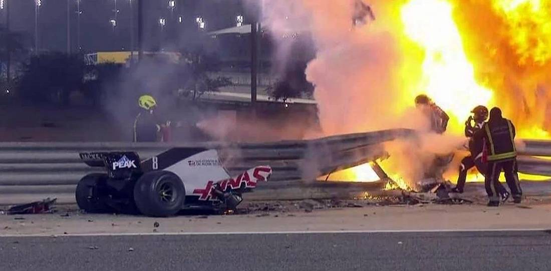 F1: se cumplen tres años del impactante accidente de Grosjean