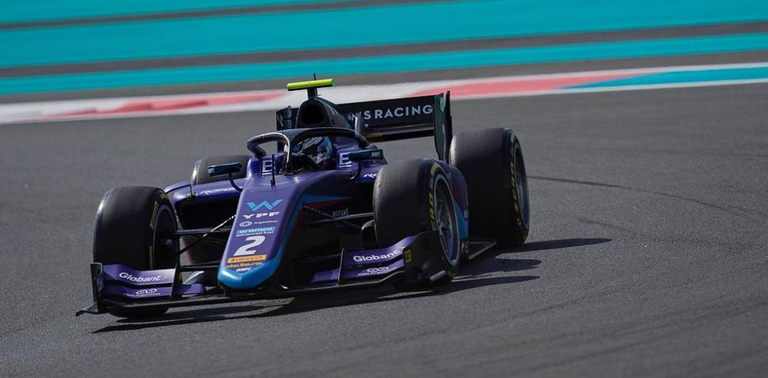 F2: Colapinto dentro del top 10 en los test de Abu Dhabi