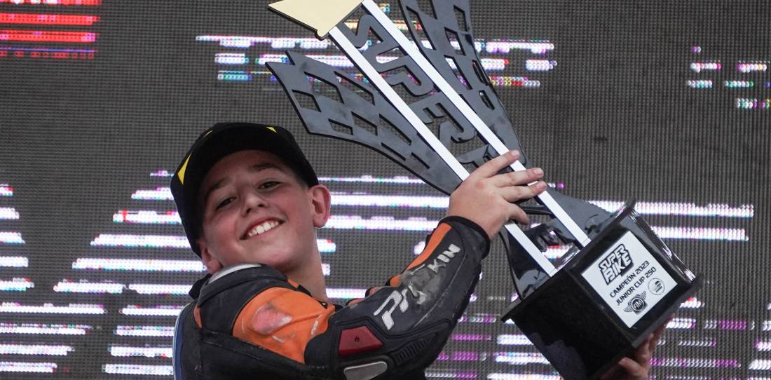 Benjamín Peralta, campeón con tan solo 12 años: "Si no hay escuela, no hay moto"