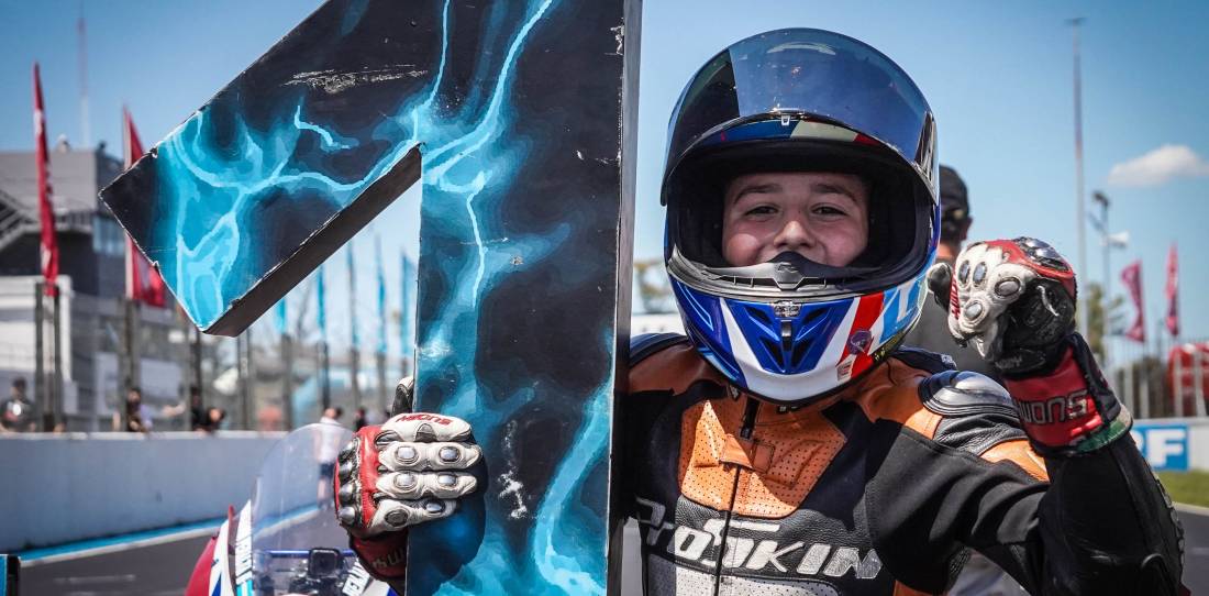 Benja Peralta, el niño de 12 años que alcanzó la gloria en el Superbike Argentino