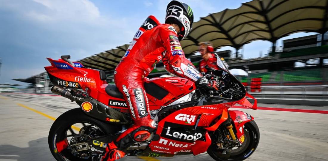 MotoGP: Bagnaia cerró los test de pretemporada con el mejor tiempo