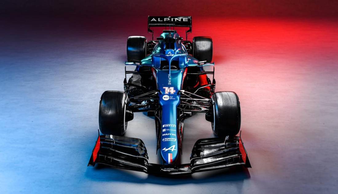 Alpine presentó el A521, el auto que manejará Alonso en su vuelta a la F1