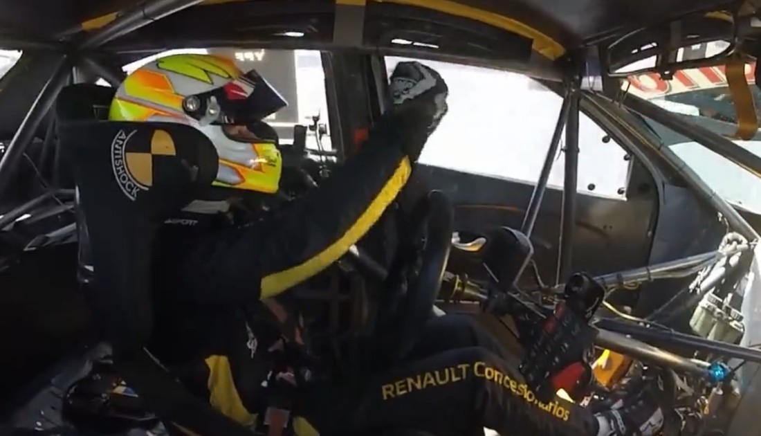 Desde adentro: el festejo de Barrio tras salir campeón del TC2000