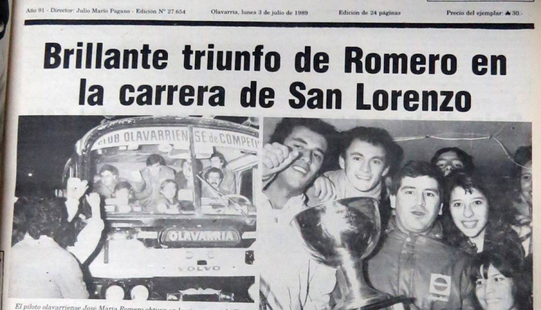 Homenajearon en Olavarría al "Chueco" Romero
