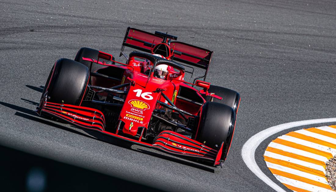 Leclerc encabezó el 1-2 de Ferrari en Zandvoort