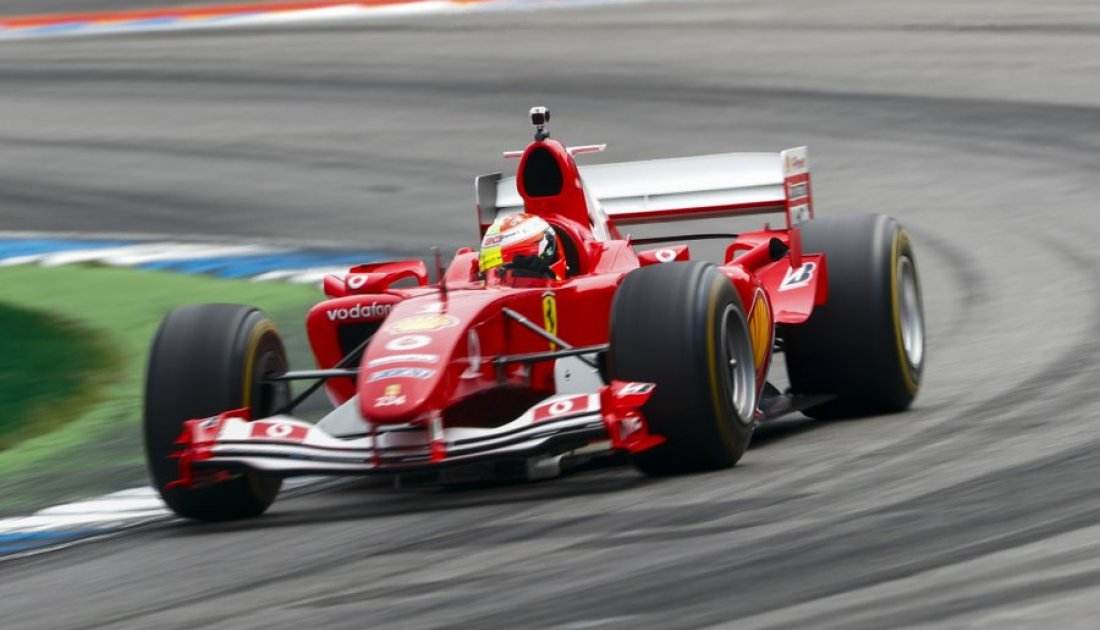 Mick Schumacher manejó la Ferrari F2004 de su padre en Alemania