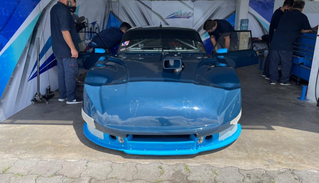 Canapino sacó a pista el Chevrolet de TC