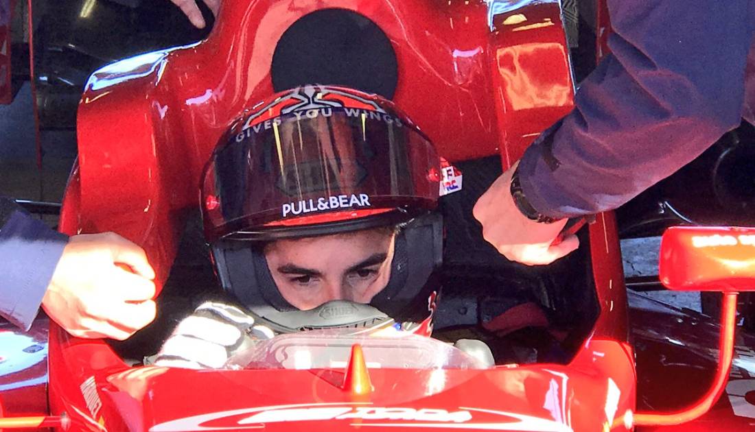 Marc Márquez se subió a un Fórmula 3