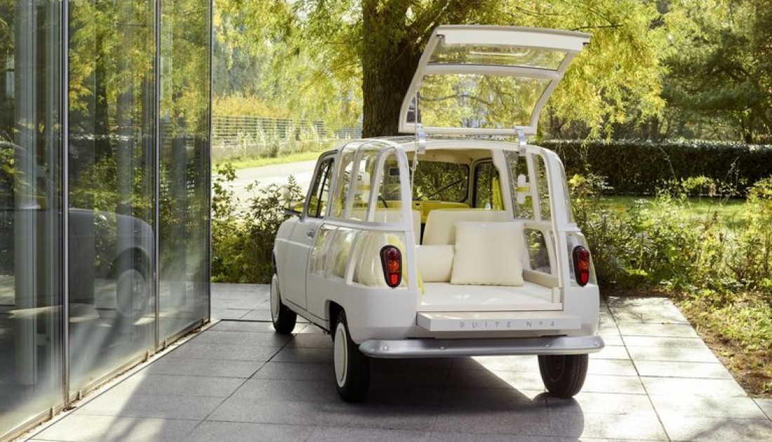 Renault 4 convertido en una suite