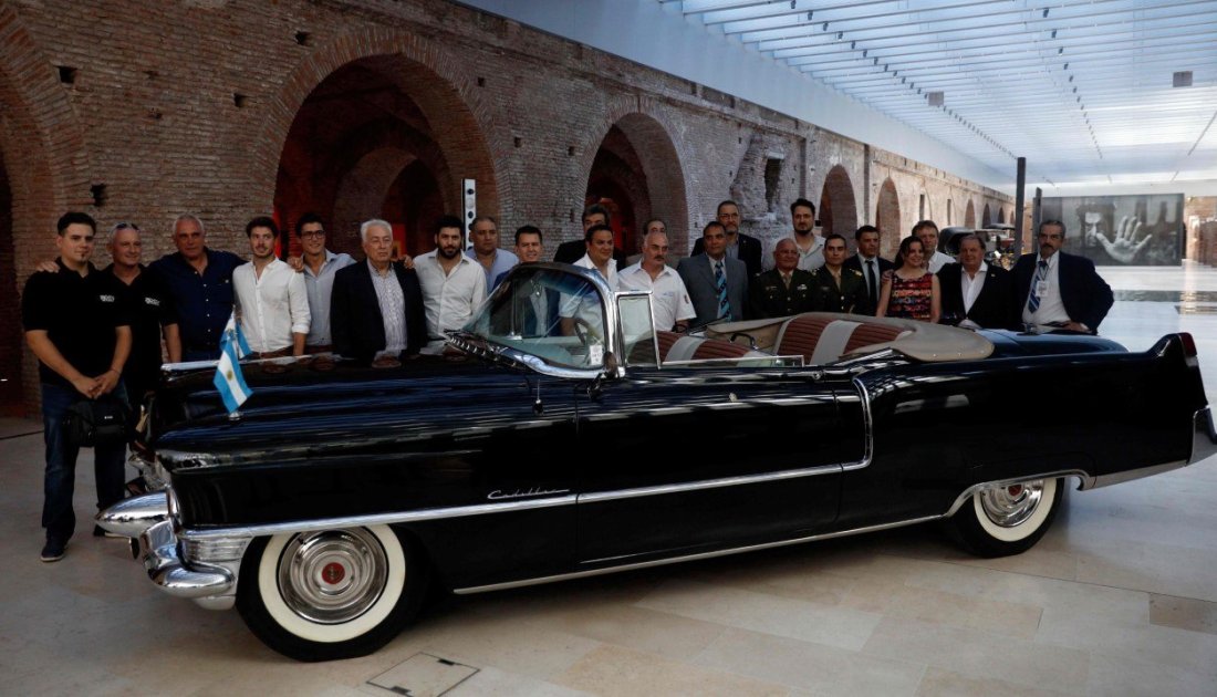 Restauraron el Cadillac de Perón y ya está en exhibición
