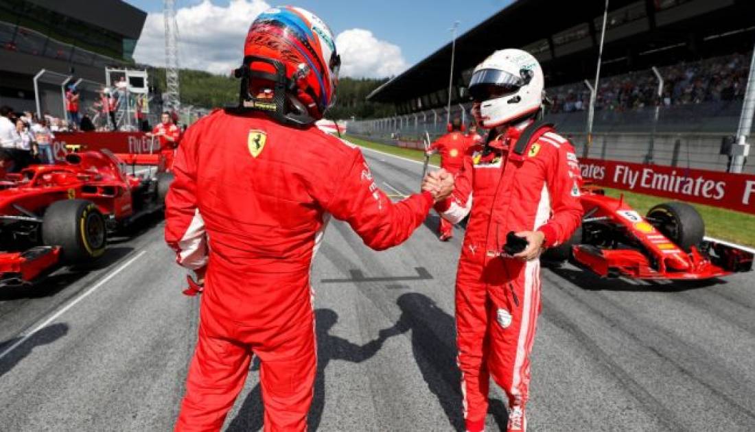 Vettel no esperaba intercambiar posiciones con Raikkonen