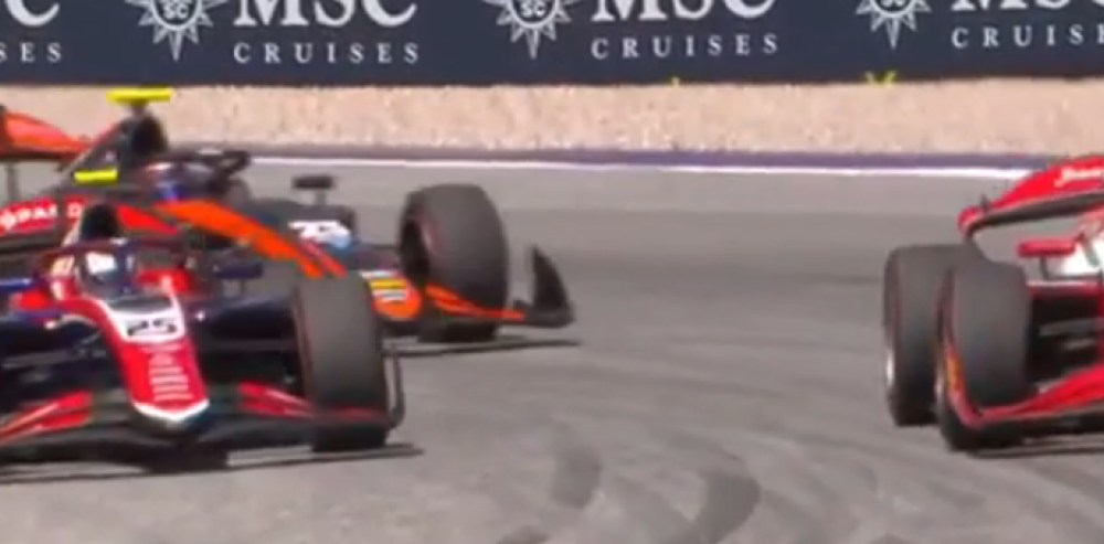 F2: ¡Infartante duelo por el triunfo entre Montoya y Bennett en la última vuelta en Austria!