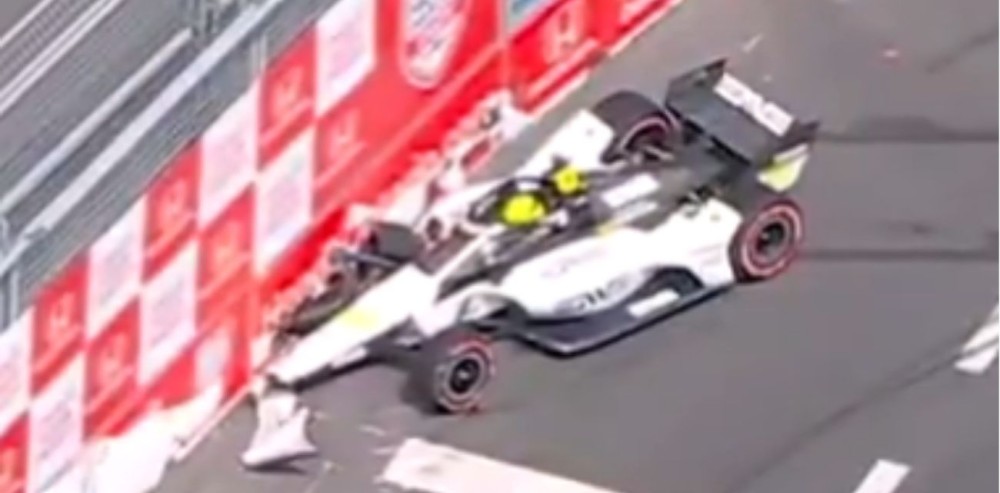 IndyCar: Golpazo de Schumacher en el GP de Markham en Canadá