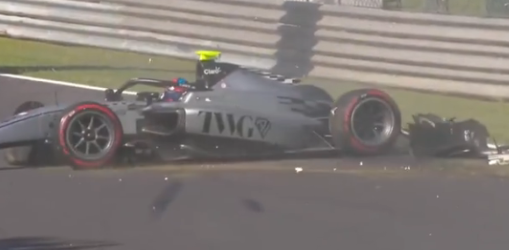 El fuerte accidente de Colton Herta en el primer ensayo de F2 en Monza