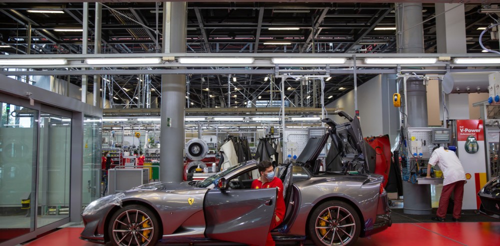 Ferrari en su máxima capacidad de producción luego del receso