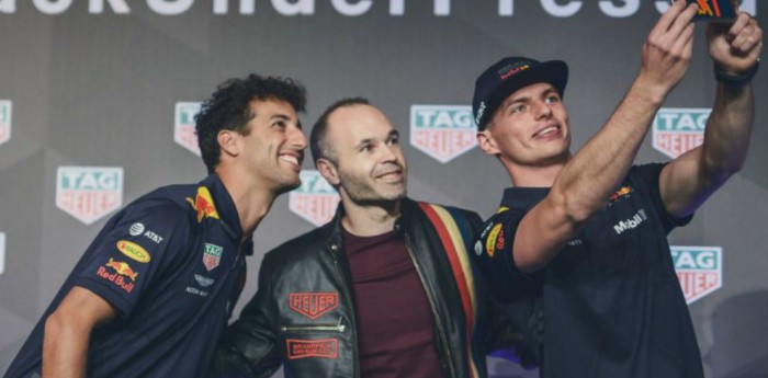 Verstappen y Ricciardo se divirtieron con Iniesta 