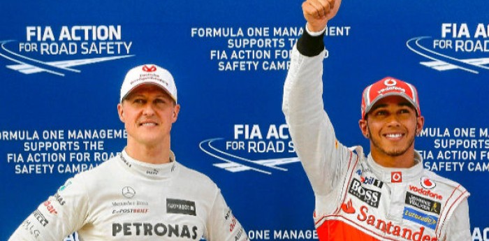 La comparativa entre Hamilton y Schumacher