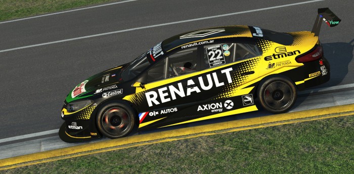 Renault Castrol e-Team, otro equipo oficial en el Súper TC2000 virtual