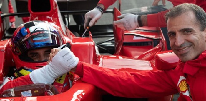 Juan Pablo Montoya en Ferrari