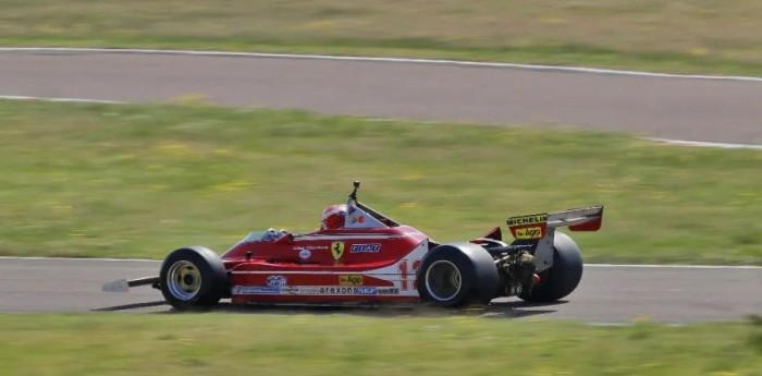 Leclerc, con la Ferrari de Villeneuve