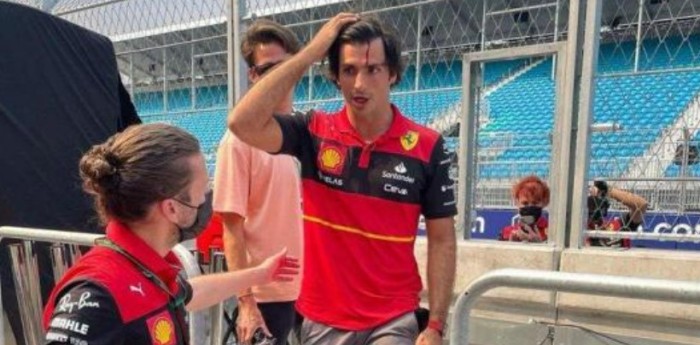 Mirá el accidente de Sainz en Miami