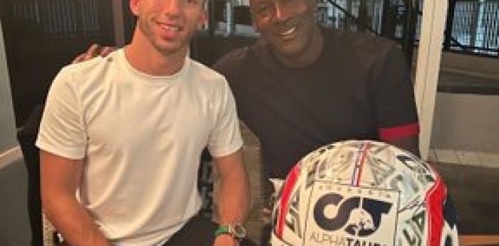 Gasly y su día soñado con Michael Jordan