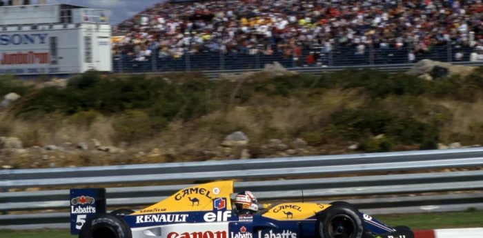 Nigel Mansell volvió a manejar el Williams