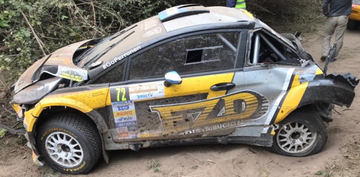 El accidente que paró al Rally del Poncho
