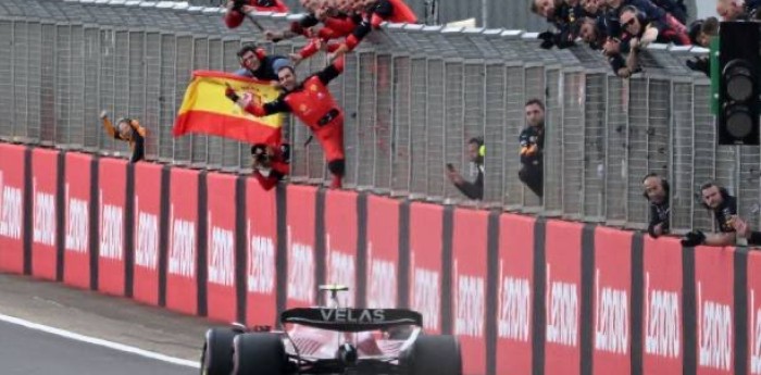 Victoria de Sainz en un carrerón de la F1 en Silverstone