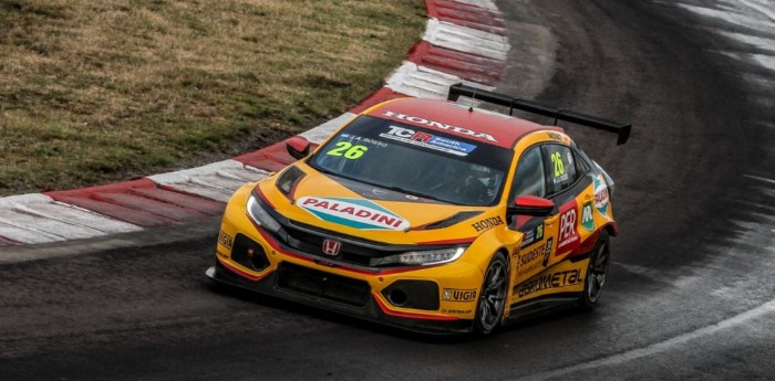 Juan Ángel Rosso, en el ensayo del TCR en Uruguay