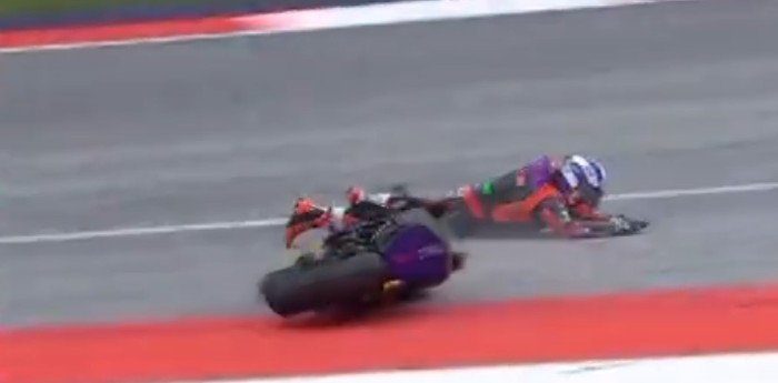 VIDEO: ¡increíble! se cayó en la última curva de la última vuelta cuando venía ganando