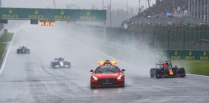 VIDEO: F1: GP de Bélgica 2021, cuando la lluvia ahogó el show