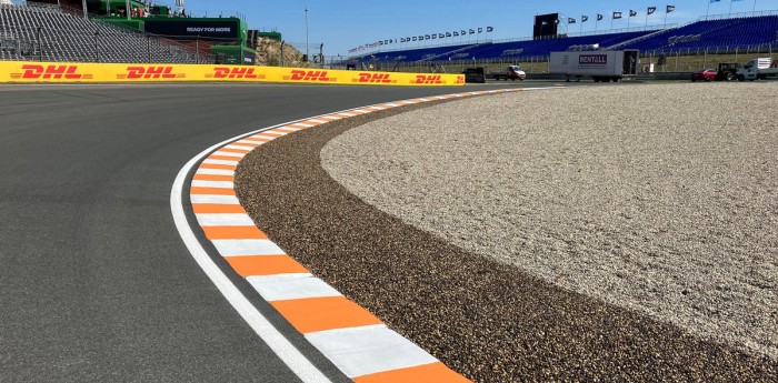 F1 en Zandvoort: circuito con leca verdadera y leca falsa